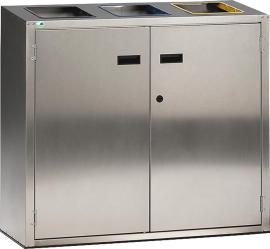 VAR Wertstoffsortiersystem 270l Edelstahl Produktbild