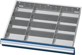 Metalleinteilung für Schubladen-Innenmaß 600 x 450 mm, Trennwände 175/250 Produktbild