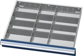 Metalleinteilung für Schubladen-Innenmaß 600 x 450 mm, Trennwände 225/150 Produktbild