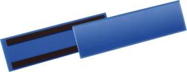 Etikettentasche magnetisch 1/3 A4 quer blau, magnetisch Produktbild