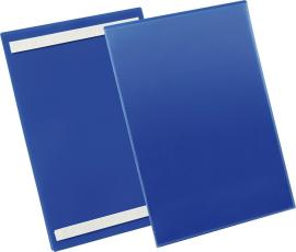 Etikettentasche B210xH297 mm A4 hoch blau, selbstklebend VE 50 Stück Produktbild