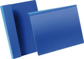 Kennzeichnungstasche B297xH210 mm A4 quer blau, mit Falz VE 50 Stück Produktbild