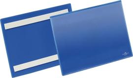 Etikettentasche B210xH148 mm A5 quer blau, selbstklebend VE 50 Stück Produktbild