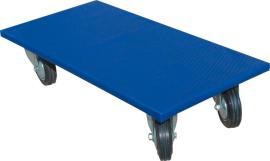 Möbelroller 600x300mm 300kg Voll-Gummi Rad 100 mm Produktbild