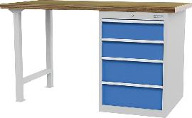 Reihenwerkbank, mit Schubladenschrank Produktbild