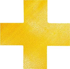 Stellplatzmarkierung Form "Kreuz" gelb selbstklebend Produktbild