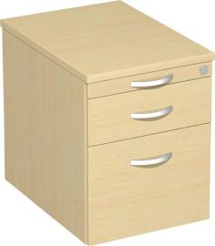 Rollcontainer 1 Sb. + HR 438x600x565mm Ahorn geramöbel Produktbild