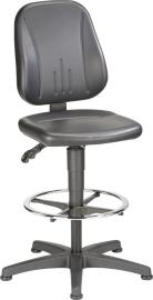 BIMOS Arbeitsstuhl Unitec 3 mit Gleiter+Fußring Sitzhöhe 580-850mm Kunstleder Permanentkontakt Produktbild