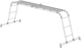 Alu-Riffelblechbelag mittig klappbar für Vielzweckleiter 2x3 + 2x4 Produktbild