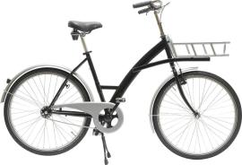 LINDNER Transportfahrrad Modus mit Lastenträger schwarz Produktbild