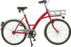LINDNER Transportfahrrad Modus mit Lastenträger + Schaltung + Beleuchtung rot Produktbild