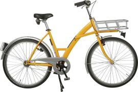 LINDNER Transportfahrrad Modus mit Lastenträger + Schaltung + Beleuchtung gelb Produktbild