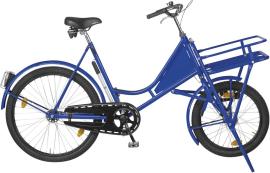 LINDNER Lastenfahrrad Classic mit Lastenträger + Beleuchtung blau Produktbild