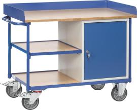 FETRA Werkstattwagen 52229L mit 3 Ebenen und Flügeltür H1120xø650mm Produktbild