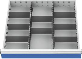 Metalleinteilung für Schubladen-Innenmaß 600 x 600 mm Produktbild