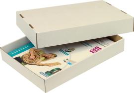 Stülpdeckelk, weißVE50 302x215x45mm, A4, 2-teil. Produktbild