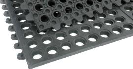 MILTEX Arbeitsplatzmatte YOGA OCTA OIL B90xL90cm schwarz Produktbild