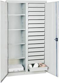 Werkzeug- und Materialschrank Serie 2000, 4 Fachböden, 16 Schubladen Produktbild