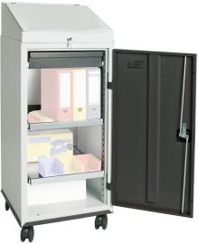 STUMPF Schrankpult S3000 1 Schublade 2 Wannenböden RAL7035/RAL7035 fahrbar Produktbild