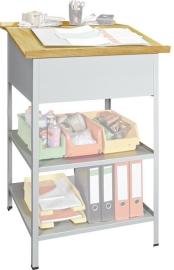 PAVOY Stehpult RAL7035 offen Produktbild