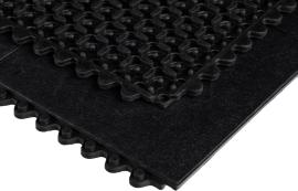 MILTEX Arbeitsplatzmatte YOGA SOLID OIL schwarz B900xL900mm Produktbild