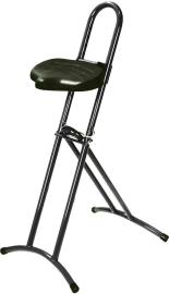 Stehhilfe Modell 3680 klappbar, schwarz bis 80 kg, Sitz PU Sitzhöhe 610-860 mm Produktbild
