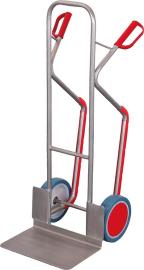 VARIOFIT Edelstahl-Stahrohrkarre 250kg Schaufel 480x300mm 260x65mm Vollgummi-Ber. Produktbild