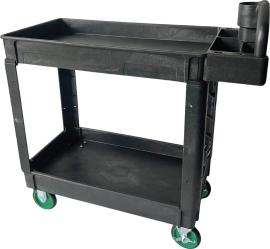 FORTIS Servicewagen DU 2 Etagen Kunststoff L959xB435xH850/990mm Tragkraft 250kg Produktbild