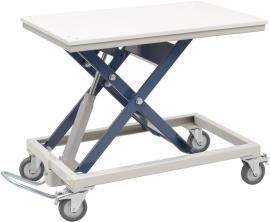 BECK Hubtisch 1000x600x30mm höhenverstellbar 400-1010mm 350kg mit Metallblechplatte Produktbild