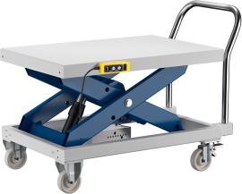 BECK Hubtisch 1200x800x30mm höhenverstellbar 510-1210mm 1200kg Metallplatte und Bügel Produktbild