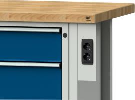 ANKE Anbau-Energieelement VARIO steckerfertig verdrahtet RAL7035 2x230V Produktbild