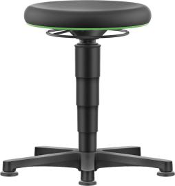 BIMOS Drehhocker mit Gleiter Sitzhöhe 450-650mm Skintec-Polster schwarz Produktbild
