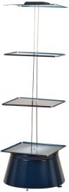 RAACO Drehständer leer 1760mm hoch blau Produktbild