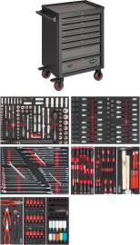 VIGOR Werkstattwagen Series&nbsp;L ∙ mit Sortiment ∙ V1901/376 ∙ 376-teilig ∙ Anzahl Werkzeuge: 376 Produktbild