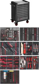 VIGOR Werkstattwagen Series&nbsp;L ∙ mit Sortiment ∙ V1901-X/442 ∙ 442-teilig ∙ Anzahl Werkzeuge: 442 Produktbild