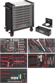 VIGOR Werkstattwagen Series&nbsp;XL ∙ Edelstahl-Arbeitsplatte ∙ mit Sortiment ∙ V4481-X/466 ∙ 466-teilig ∙ Anzahl Werkzeuge: 466 Produktbild