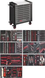 VIGOR Werkstattwagen Series&nbsp;XL ∙ Edelstahl-Arbeitsplatte ∙ mit Sortiment ∙ V4481-X/499 ∙ 514-teilig ∙ Anzahl Werkzeuge: 514 Produktbild