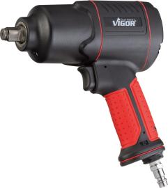 VIGOR Schlagschrauber ∙ V4800 ∙ Lösemoment maximal [Nm]: 1200 Nm ∙ 1/2 Zoll (12,5 mm) Vierkant massiv ∙ 186,8 mm ∙ Hochleistungs-Doppelhammer-Schlagwerk Produktbild