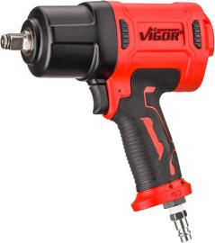 VIGOR Schlagschrauber ∙ V4800N ∙ Lösemoment maximal [Nm]: 1720 Nm ∙ 1/2 Zoll (12,5 mm) Vierkant massiv ∙ Hochleistungs-Doppelhammer-Schlagwerk Produktbild