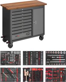 VIGOR Mobile Werkbank Series&nbsp;L ∙ mit Sortiment ∙ V5154 ∙ 375-teilig ∙ Anzahl Werkzeuge: 375 Produktbild