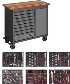 VIGOR Mobile Werkbank Series&nbsp;L ∙ mit Sortiment ∙ V5158 ∙ 375-teilig ∙ Anzahl Werkzeuge: 375 Produktbild