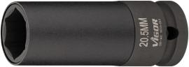 VIGOR Schlagschrauber Steckschlüssel ∙ V6313-20.5 ∙ 1/2 Zoll (12,5 mm) Vierkant hohl ∙ Außen Sechskant Profil ∙ 80 mm Produktbild
