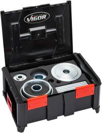 VIGOR Multibox ∙ Starter Satz ∙ Radlager ∙ Transporter ∙ Vorderachse ∙ V7275 ∙ 18-teilig ∙ Anzahl Werkzeuge: 18 Produktbild