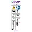 MUNK Hinweis-Aufkleber für Stehleiter einseitig begehbar Aufkleber 19022 Produktbild