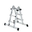 MUNK Teleskopleiter 4-teilig mit Traverse 4x3 Sprossen Produktbild img1 S