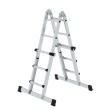 MUNK Teleskopleiter 4-teilig mit Traverse 4x3 Sprossen Produktbild img3 S