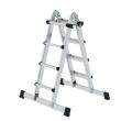 MUNK Teleskopleiter 4-teilig mit Traverse 4x4 Sprossen Produktbild img1 S