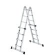 MUNK Teleskopleiter 4-teilig mit Traverse 4x4 Sprossen Produktbild img3 S