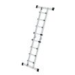 MUNK Teleskopleiter 4-teilig mit Traverse 4x4 Sprossen Produktbild img4 S