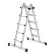 MUNK Teleskopleiter 4-teilig mit Traverse Produktbild img1 S